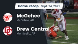 Recap: McGehee  vs. Drew Central  2021