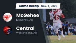 Recap: McGehee  vs. Central  2022