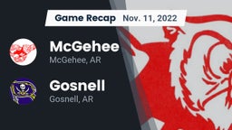 Recap: McGehee  vs. Gosnell  2022