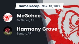 Recap: McGehee  vs. Harmony Grove  2022