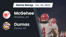 Recap: McGehee  vs. Dumas  2023