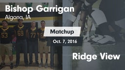 Matchup: Bishop Garrigan vs. Ridge View 2016