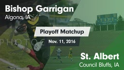 Matchup: Bishop Garrigan vs. St. Albert  2016
