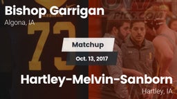 Matchup: Bishop Garrigan vs. Hartley-Melvin-Sanborn  2017