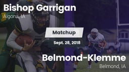 Matchup: Bishop Garrigan vs. Belmond-Klemme  2018