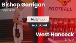 Matchup: Bishop Garrigan vs. West Hancock  2019