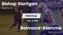 Matchup: Bishop Garrigan vs. Belmond-Klemme  2019