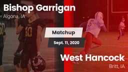 Matchup: Bishop Garrigan vs. West Hancock  2020