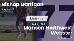 Matchup: Bishop Garrigan vs. Manson Northwest Webster  2020