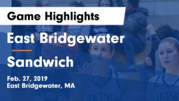 East Bridgewater  vs Sandwich  Game Highlights - Feb. 27, 2019