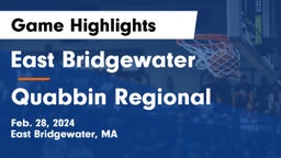 East Bridgewater  vs Quabbin Regional  Game Highlights - Feb. 28, 2024