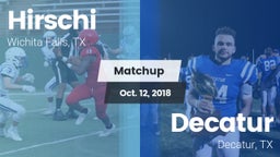 Matchup: Hirschi  vs. Decatur  2018