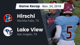 Recap: Hirschi  vs. Lake View  2018