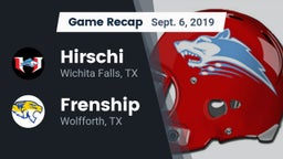 Recap: Hirschi  vs. Frenship  2019