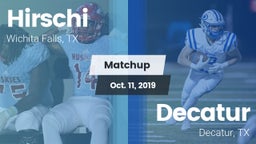 Matchup: Hirschi  vs. Decatur  2019