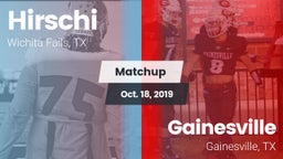 Matchup: Hirschi  vs. Gainesville  2019