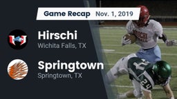 Recap: Hirschi  vs. Springtown  2019