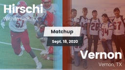 Matchup: Hirschi  vs. Vernon  2020