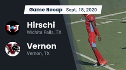 Recap: Hirschi  vs. Vernon  2020