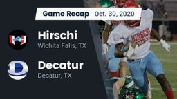 Recap: Hirschi  vs. Decatur  2020