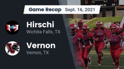 Recap: Hirschi  vs. Vernon  2021