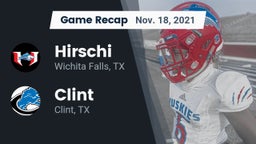 Recap: Hirschi  vs. Clint  2021