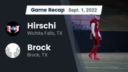 Recap: Hirschi  vs. Brock  2022