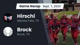 Recap: Hirschi  vs. Brock  2023