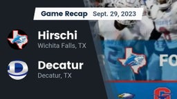 Recap: Hirschi  vs. Decatur  2023