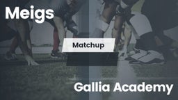 Matchup: Meigs vs. Gallia Academy 2016