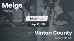 Matchup: Meigs vs. Vinton County  2016