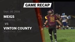 Recap: Meigs  vs. Vinton County  2016