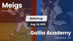 Matchup: Meigs vs. Gallia Academy 2018