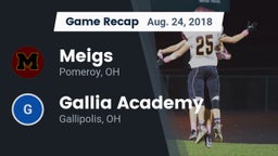 Recap: Meigs  vs. Gallia Academy 2018