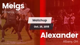 Matchup: Meigs vs. Alexander  2018