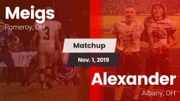Matchup: Meigs vs. Alexander  2019