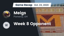Recap: Meigs  vs. Week 8 Opponent 2020