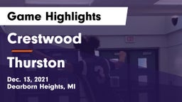 Crestwood  vs Thurston Game Highlights - Dec. 13, 2021