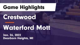 Crestwood  vs Waterford Mott Game Highlights - Jan. 26, 2022