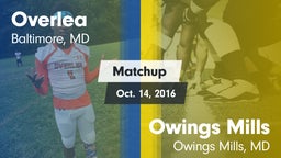 Matchup: Overlea vs. Owings Mills  2016