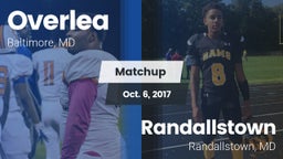 Matchup: Overlea vs. Randallstown  2017