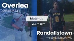 Matchup: Overlea vs. Randallstown  2017