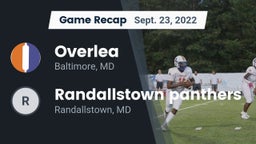 Recap: Overlea  vs. Randallstown panthers 2022
