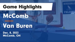McComb  vs Van Buren  Game Highlights - Dec. 8, 2022