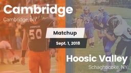 Matchup: Cambridge vs. Hoosic Valley  2018