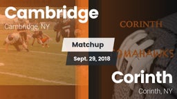 Matchup: Cambridge vs. Corinth  2018