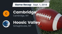 Recap: Cambridge  vs. Hoosic Valley  2018