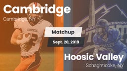 Matchup: Cambridge vs. Hoosic Valley  2019