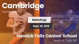 Matchup: Cambridge vs. Hoosick Falls Central School 2019