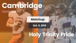 Matchup: Cambridge vs. Holy Trinity Pride 2019
